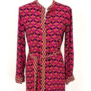 Colorful Buttoned Up Dress